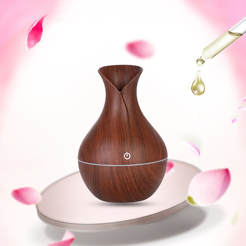 جديد مرطب الهواء الكهربائي بزيت عطري قابل للشحن مع ضوء الليل USB Ultrasonic Aroma Humidifier