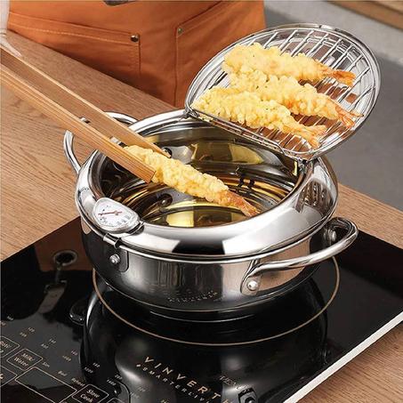 🔥 Japanese Deep Frying Pot – Perfect for All Foods! 🔥