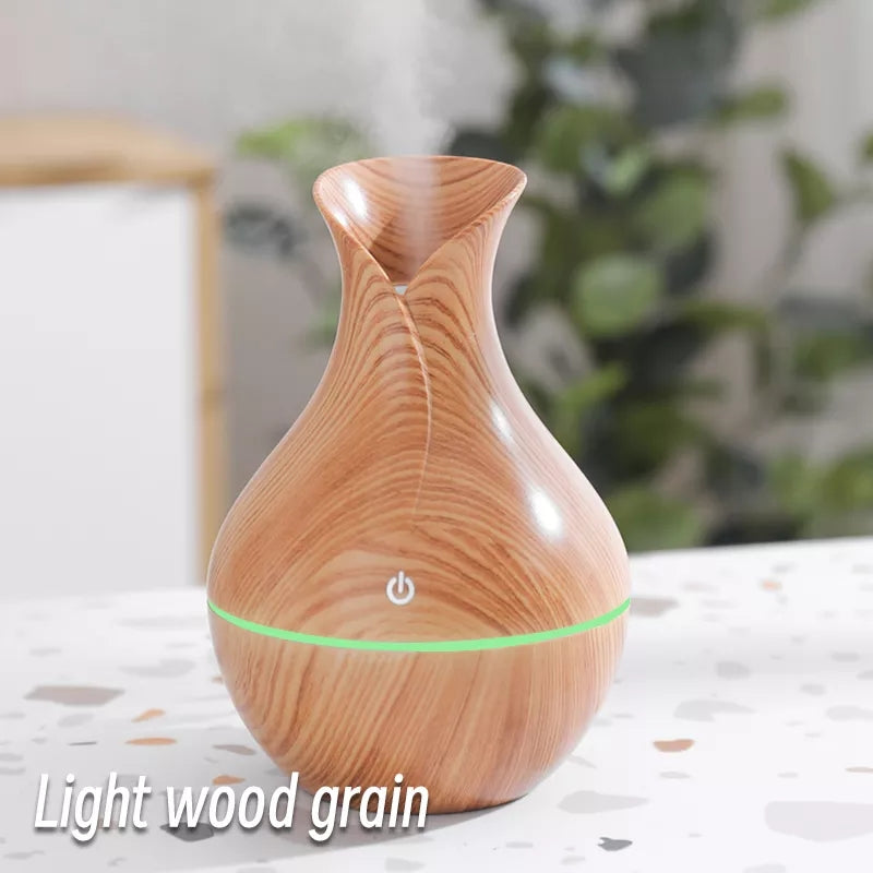 جديد مرطب الهواء الكهربائي بزيت عطري قابل للشحن مع ضوء الليل USB Ultrasonic Aroma Humidifier